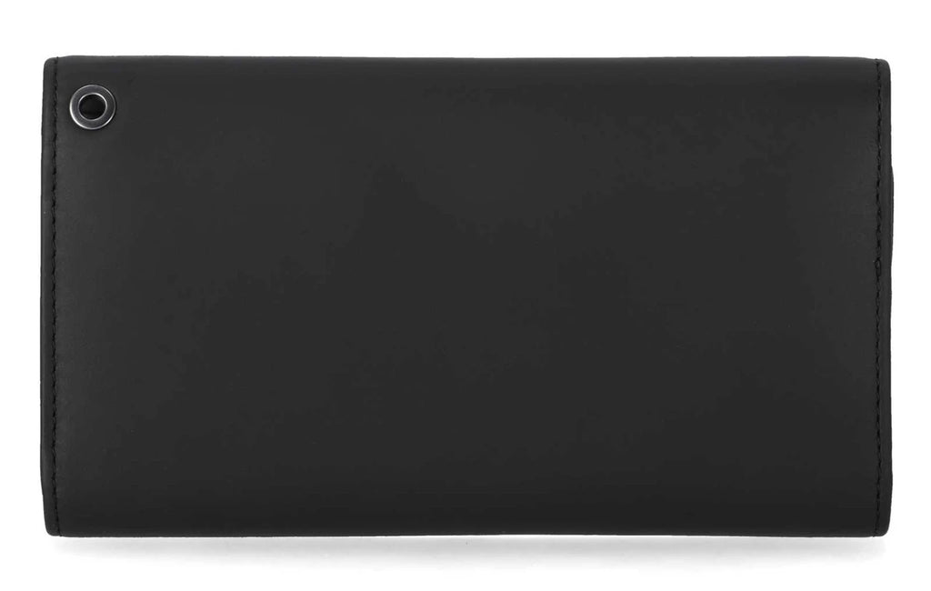 Harley-Davidson® Men's H-D Center Block Genuine Leather Trucker Wallet, Black