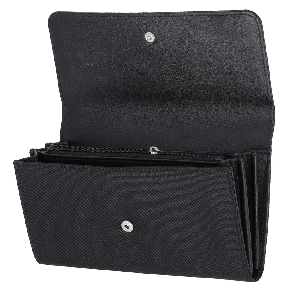 Harley Davidson Women's Rhinestone Embellished Bar & Shield Clutch - Black
