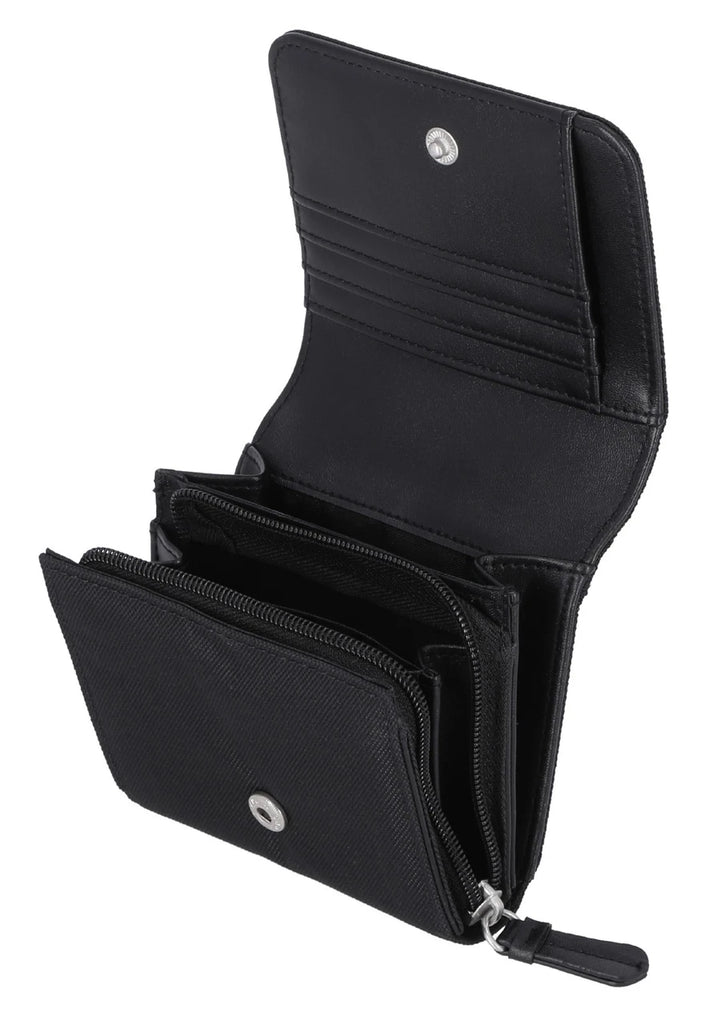 Harley Davidson Women's Rhinestone Embellished Bar & Shield Indexer Wallet