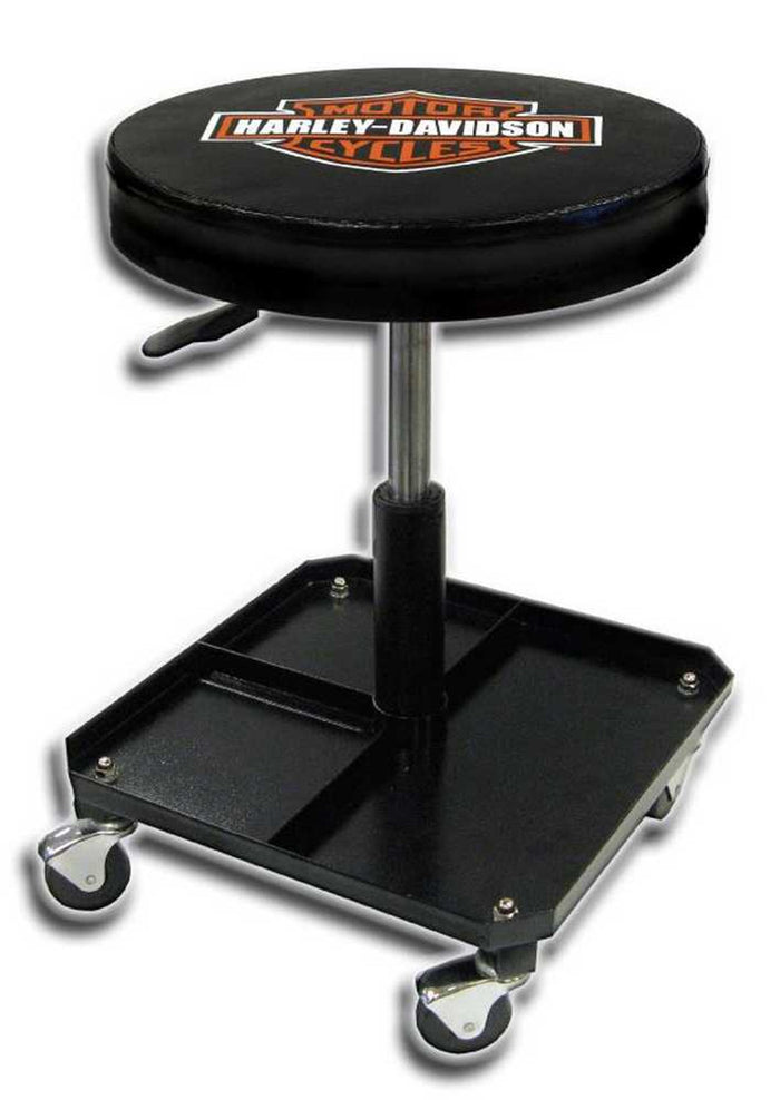 Harley-Davidson® Bar & Shield Shop Stool Swivel & Adjusted Seat Height