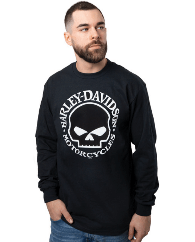 Harley-Davidson Willie G Skull Long Sleeve T-Shirt - DEALER