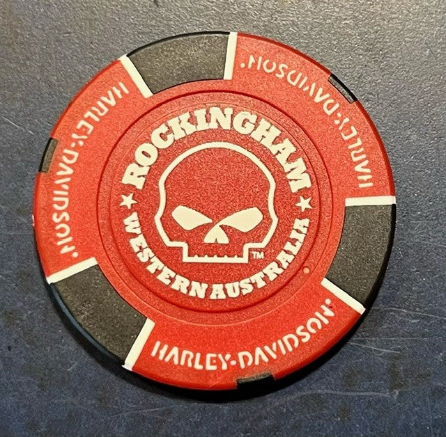 ROCKINGHAM HARLEY-DAVIDSON COLLECTORS POKERCHIP