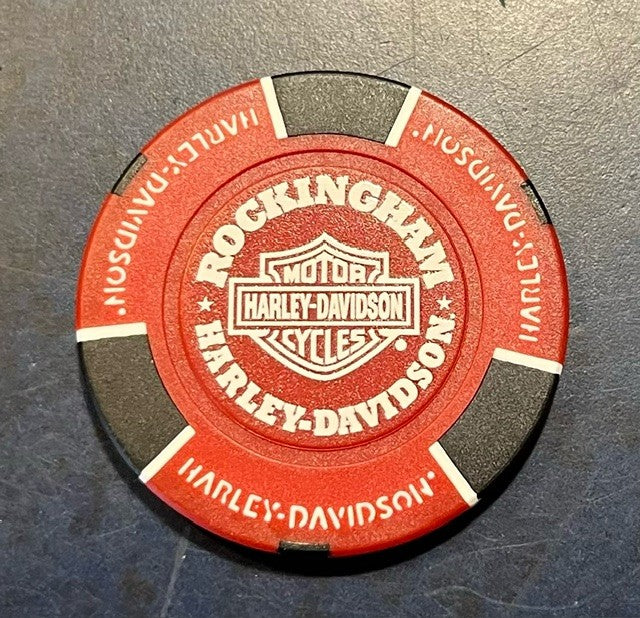 ROCKINGHAM HARLEY-DAVIDSON COLLECTORS POKERCHIP