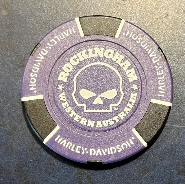 ROCKINGHAM HARLEY-DAVIDSON COLLECTORS POKERCHIP