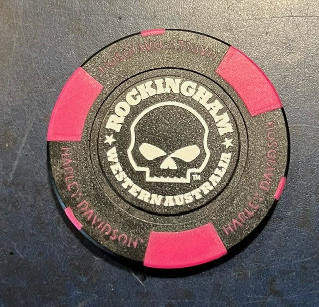 ROCKINGHAM HARLEY-DAVIDSON COLLECTORS POKERCHIP