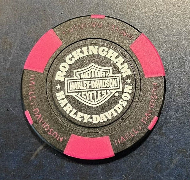 ROCKINGHAM HARLEY-DAVIDSON COLLECTORS POKERCHIP