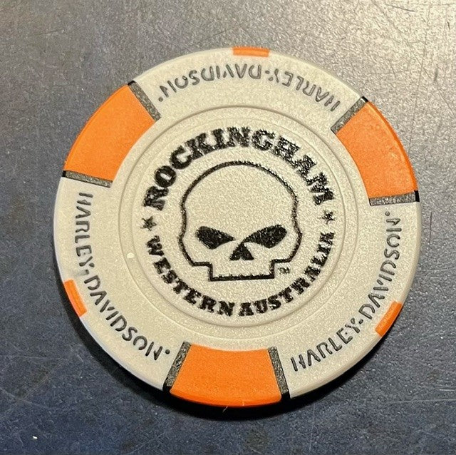 ROCKINGHAM HARLEY-DAVIDSON COLLECTORS POKERCHIP