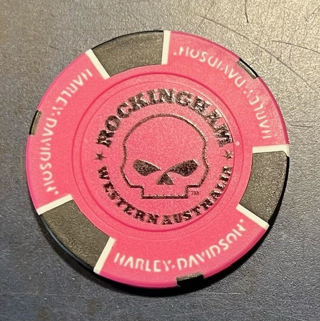 ROCKINGHAM HARLEY-DAVIDSON COLLECTORS POKERCHIP