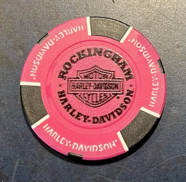 ROCKINGHAM HARLEY-DAVIDSON COLLECTORS POKERCHIP