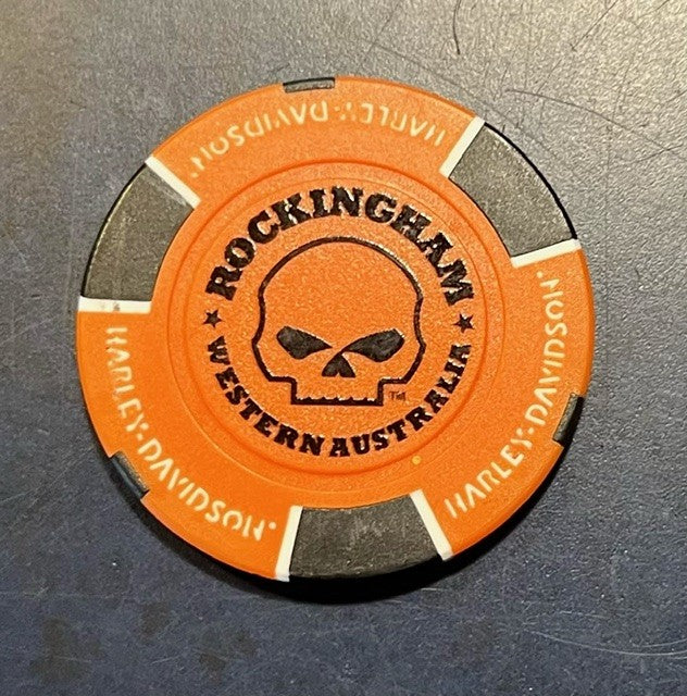 ROCKINGHAM HARLEY-DAVIDSON COLLECTORS POKERCHIP