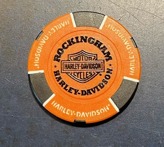 ROCKINGHAM HARLEY-DAVIDSON COLLECTORS POKERCHIP