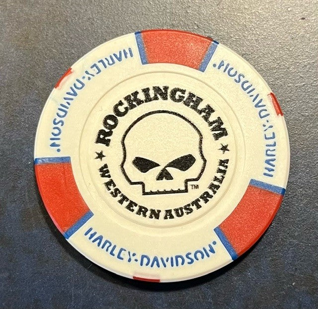 ROCKINGHAM HARLEY-DAVIDSON COLLECTORS POKERCHIP