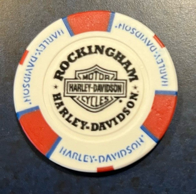 ROCKINGHAM HARLEY-DAVIDSON COLLECTORS POKERCHIP