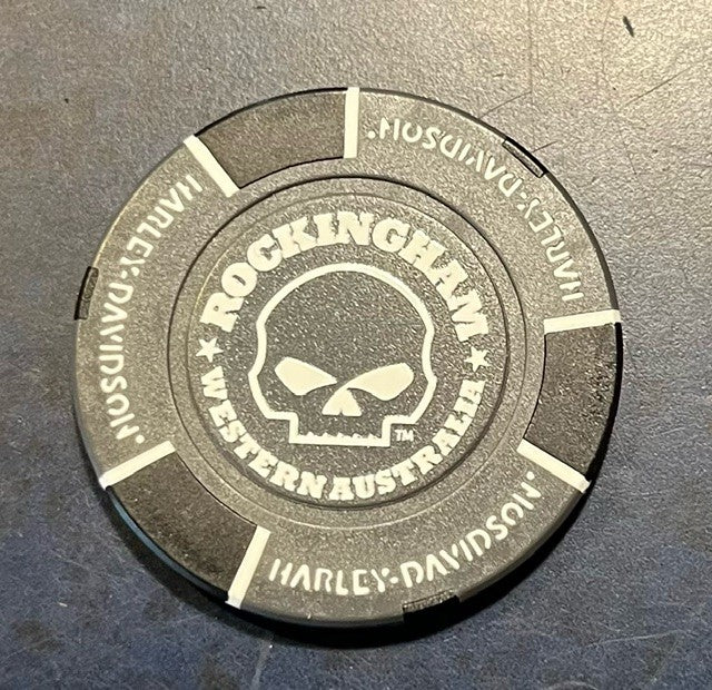 ROCKINGHAM HARLEY-DAVIDSON COLLECTORS POKERCHIP