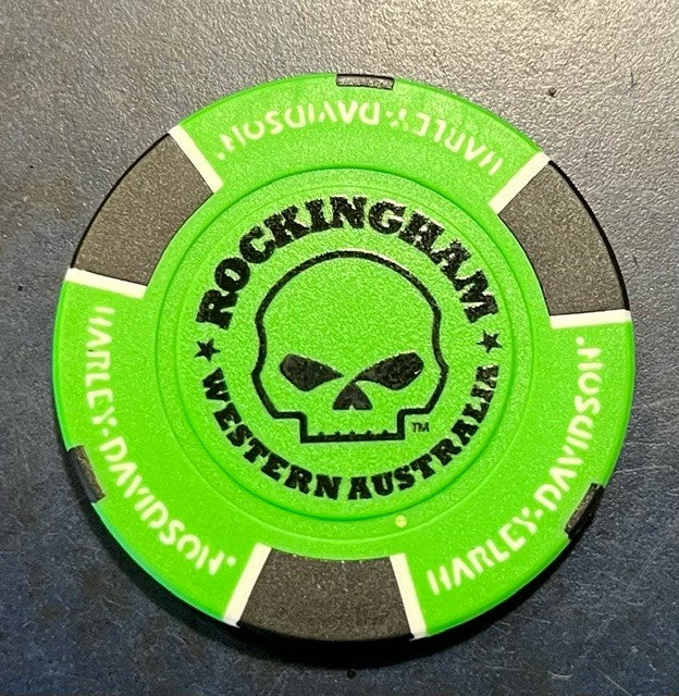 ROCKINGHAM HARLEY-DAVIDSON COLLECTORS POKERCHIP