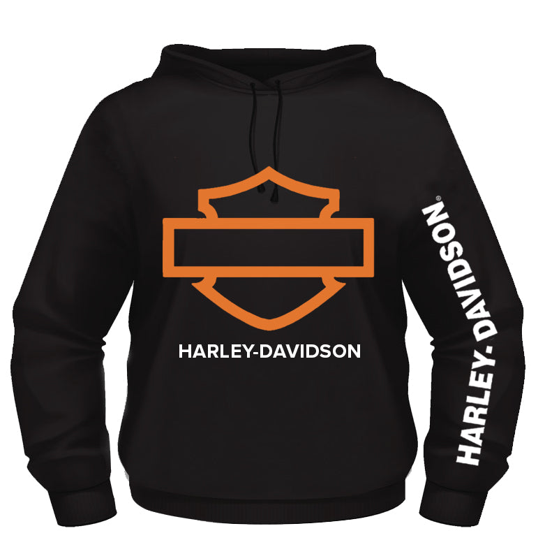 Orange Outline Men's Hoodie - Dealer Branded