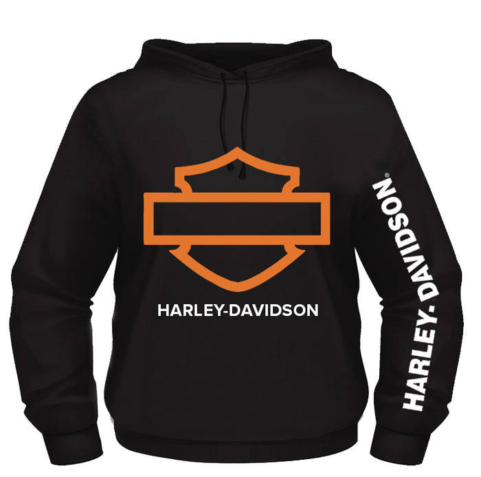 Orange Outline Men's Hoodie - Dealer Branded