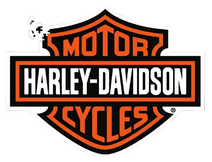 Harley-Davidson® Bar & Shield Logo Shaped Puzzle - 571 Pieces, 24.5 x 19 inches