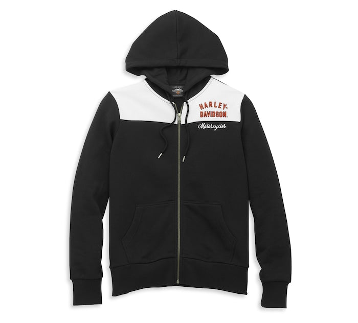 Women's Iconic Colorblock Zip Front Hoodie