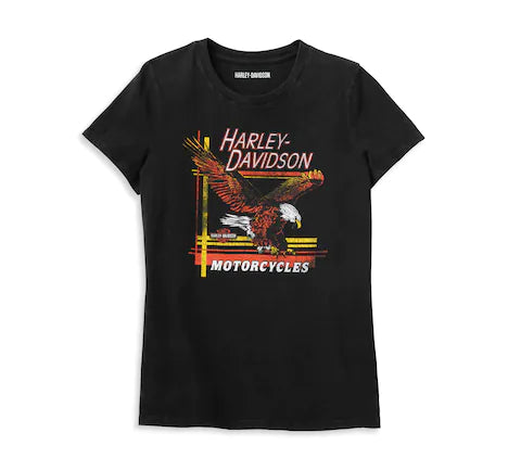 Women's Harley Davidson Eagle Distressed Graphic Tee
