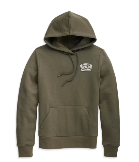 WOMEN'S SPECIAL MACHINIST PULLOVER HOODIE - OLIVE GREEN