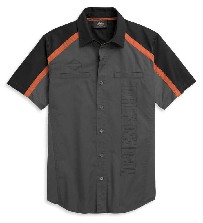 Harley-Davidson® Men's Performance Colorblock Vertical Logo Shirt