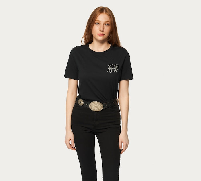 Women's Forever Harley Davidson Butterfly Graphic Tee