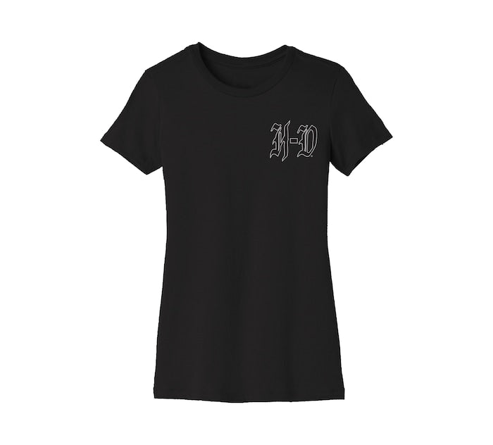 Women's Forever Harley Davidson Butterfly Graphic Tee