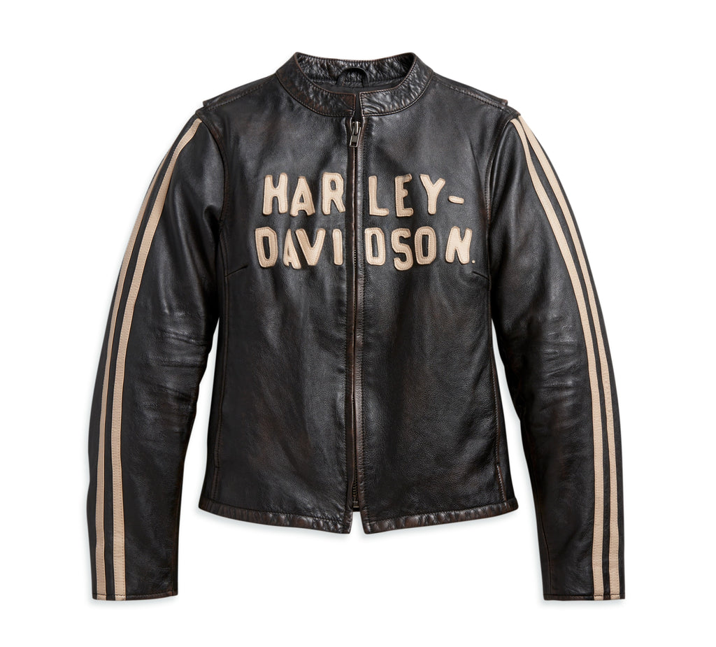 Bill Goldberg Classic Men's Harley Davidson Black Leather Motorcycle Jacket  (XS) at Amazon Men's Clothing store