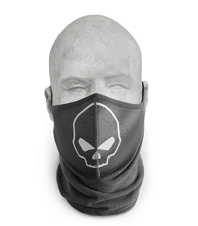 HARLEY-DAVIDSON MENS WILLIE G SKULL FLEEVE & NEOPRENE FACE MASK