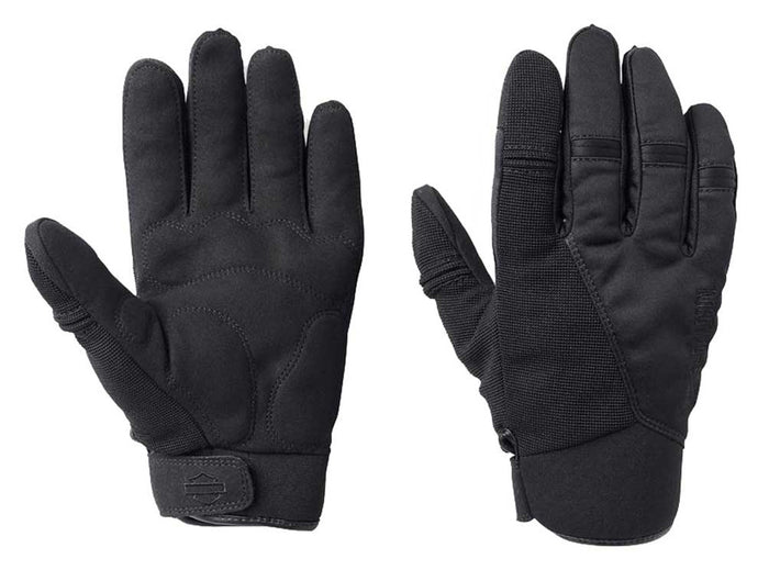 Harley-Davidson® Men's Inceptive Mixed Media Full-Finger Gloves, Black
