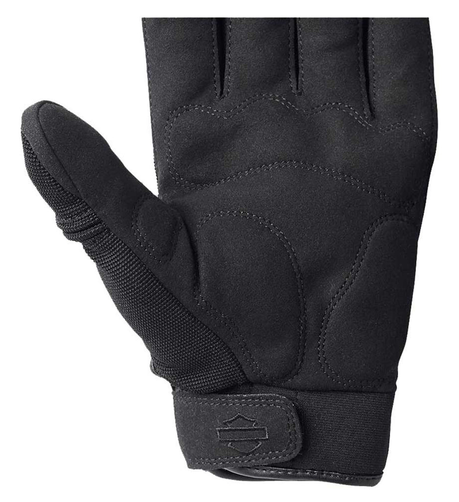 Harley-Davidson® Men's Inceptive Mixed Media Full-Finger Gloves, Black