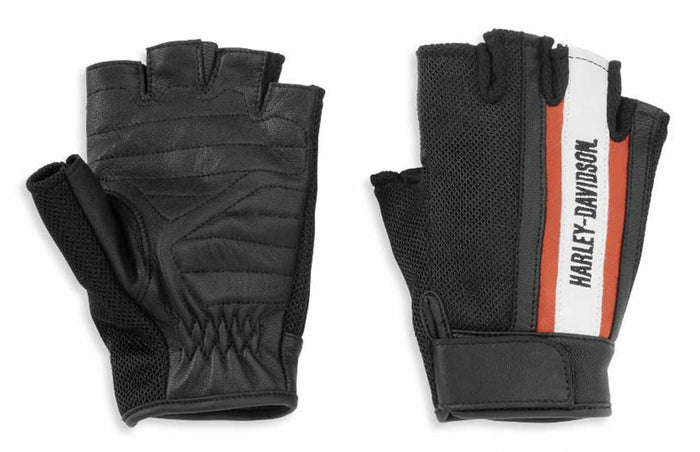 Harley-Davidson® Women's Miss Enthusiast Mesh/Leather Fingerless Glove