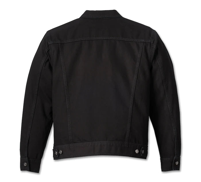 Black Men's Harley Davidson Denim Jacket