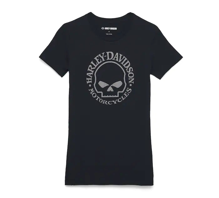 Women's Skull Graphic Tee - Black