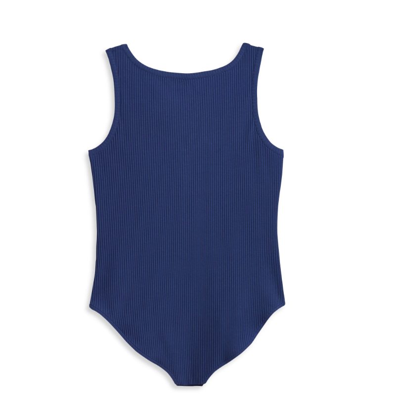 Women's Iron Bond Henley Bodysuit - Gray Blue