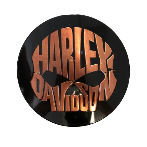 Harley-Davidson Copper Skull Tin Sign