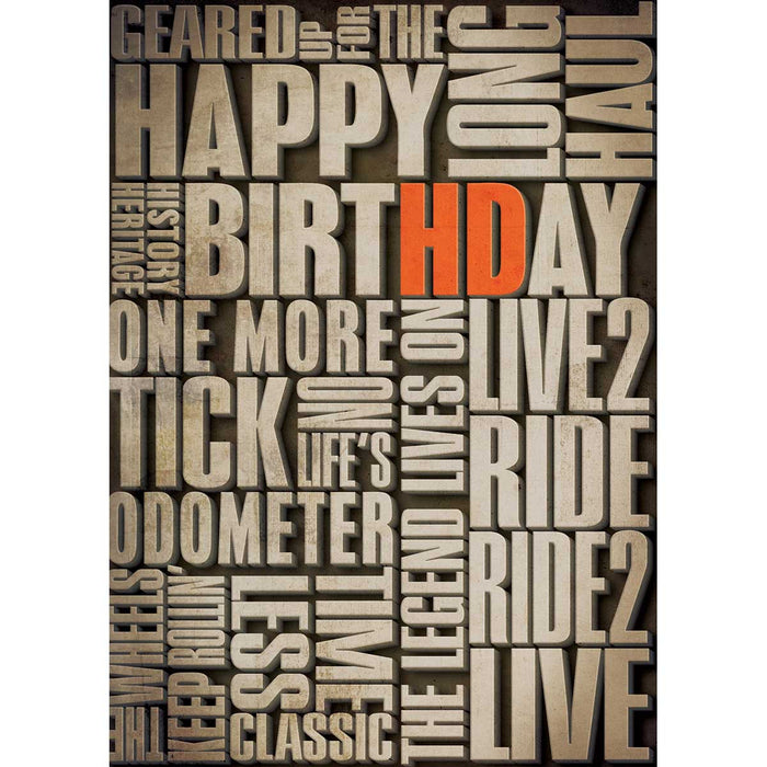 Harley-Davidson® Verbiage - Birthday Card