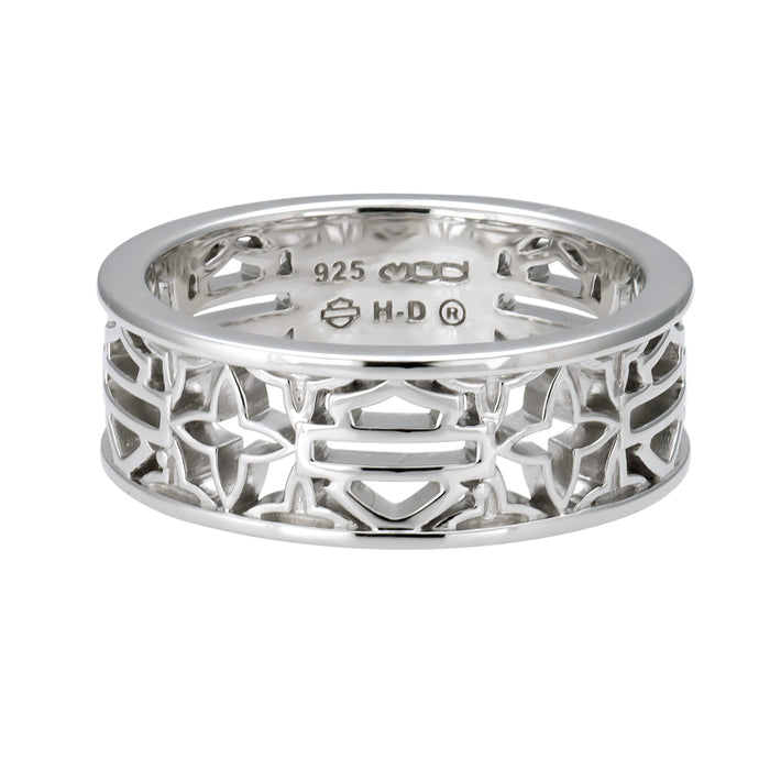 Harley-Davidson® Women's Bar & Shield® Silhouette Ring