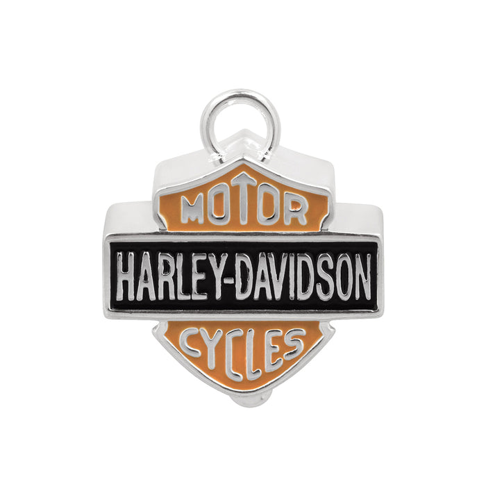 Harley-Davidson Women's B&S Filigree Logo Pebbled Leather Backpack - Black,  Harley Davidson