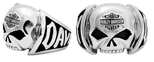 Harley-Davidson® Men's Skull Ring Stainless Steel