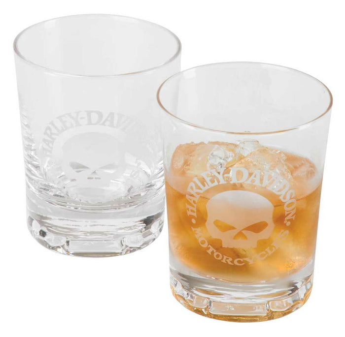 Harley-Davidson® Bar & Shield Logo Glass Decanter & Whiskey