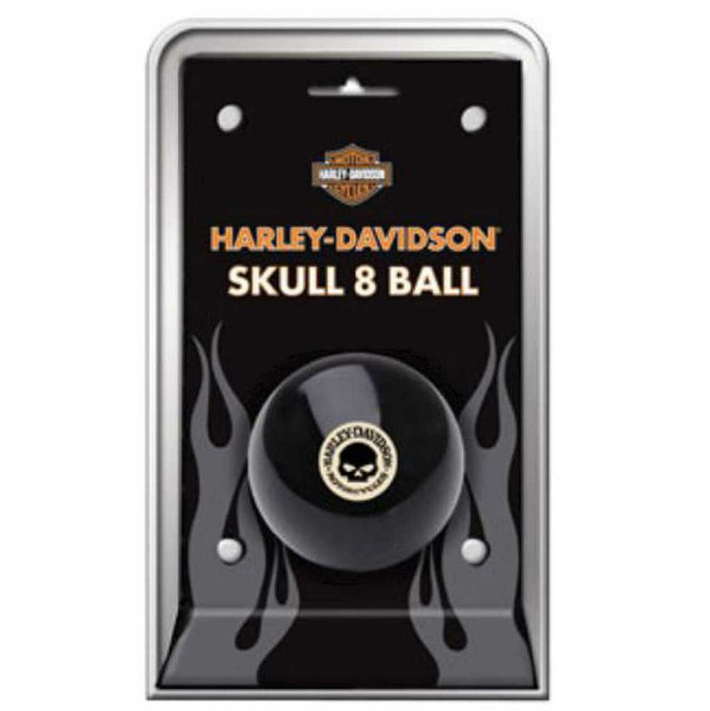 Harley-Davidson® Willie G Skull 8 Ball Pool, Black 2.25 in Diameter
