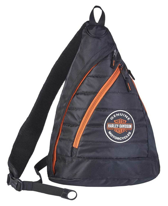 Harley-Davidson® Bar & Shield Quilted Travel Sling Backpack w/ Luggage Strap