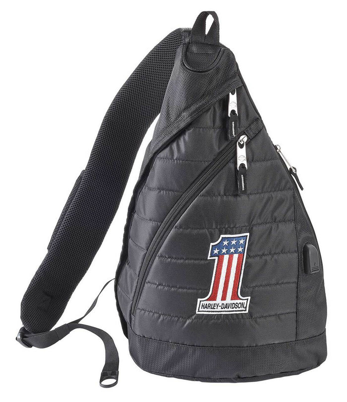 Harley-Davidson Women's Rider Bar & Shield Hip Bag W/Strap RD5541L-Black:  Handbags