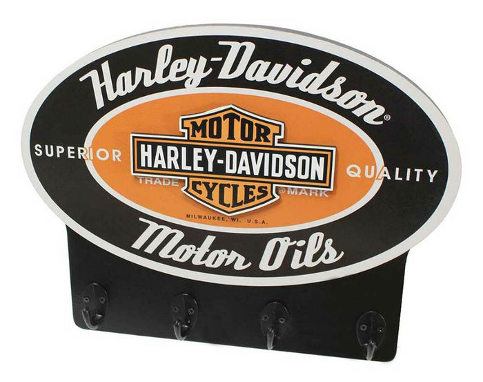 Motor Oil Custom-Cut Bar & Shield Key Rack, Black