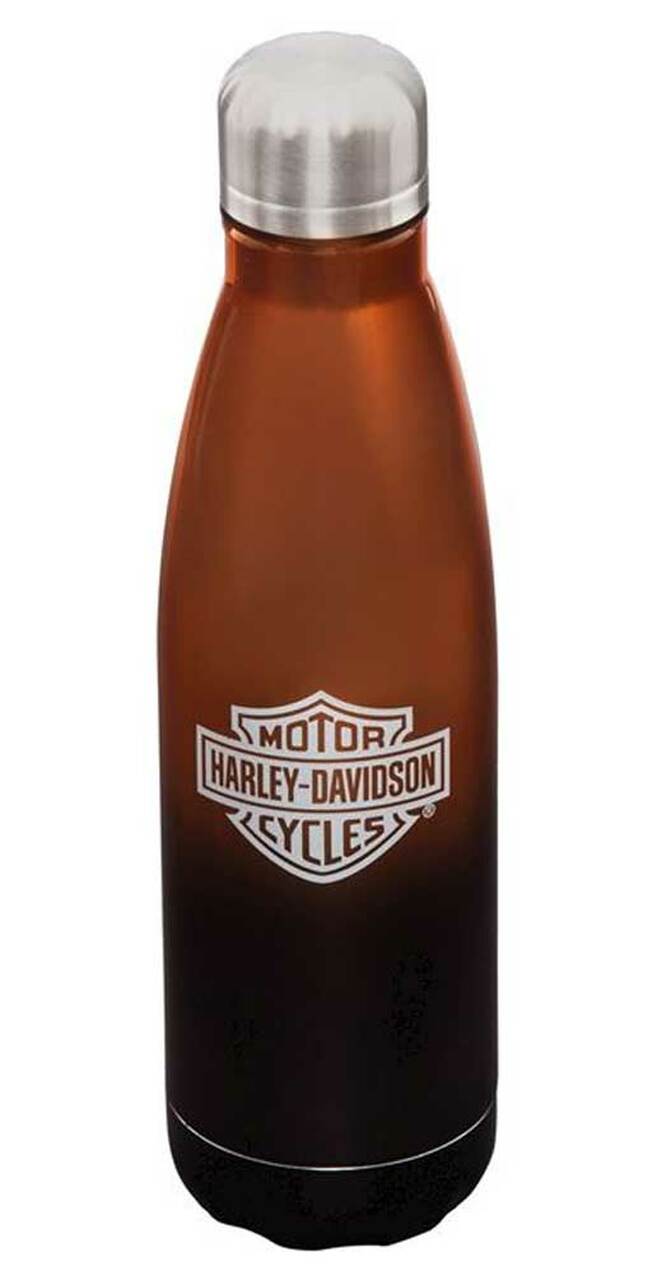 Harley-Davidson® Electroplate B&S Metallic Stainless Steel Water Bottle - 17 oz.