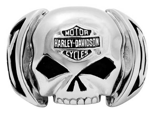 Harley-Davidson® Men's Skull Ring Stainless Steel
