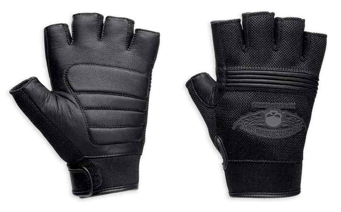Harley-Davidson® Men's Winged Skull Fingerless Gloves