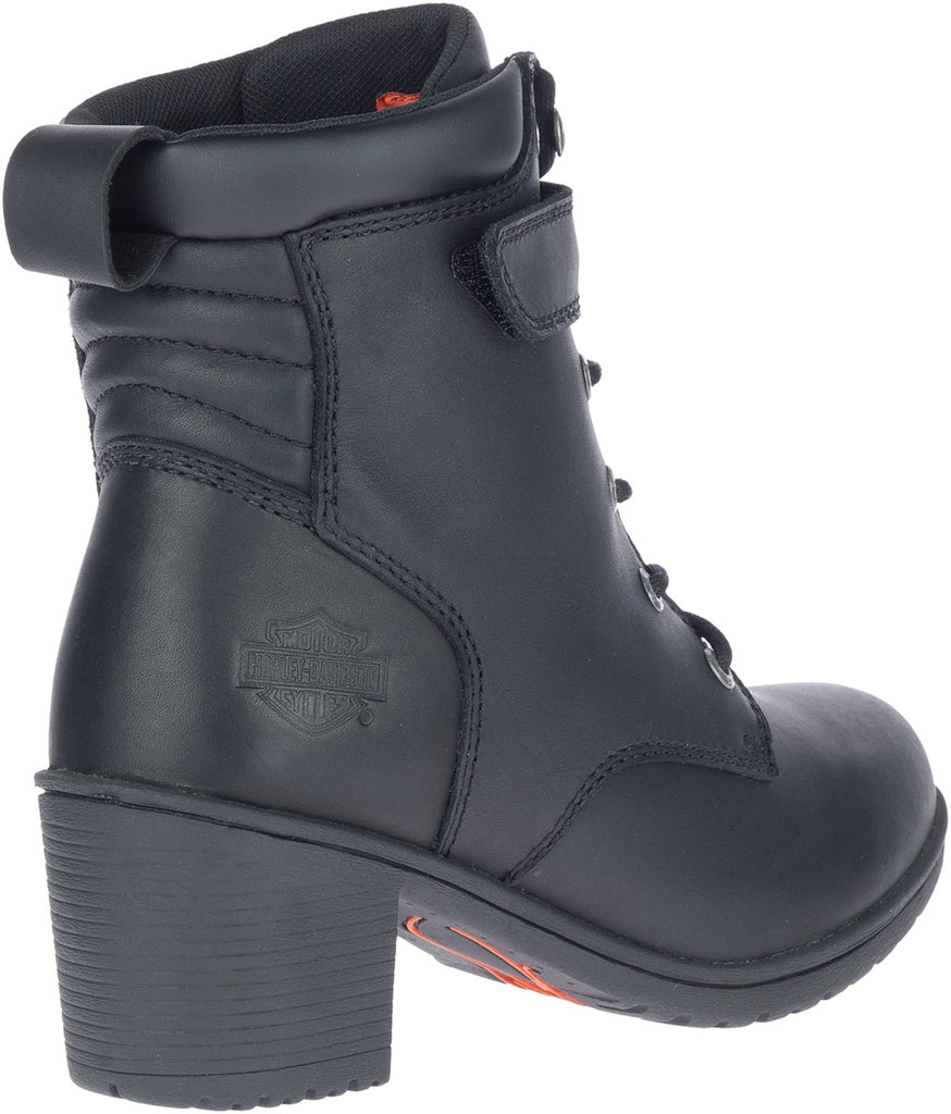 Harley-Davidson® Women's Fannin 5-Inch Black Motorcycle Fashion Boots